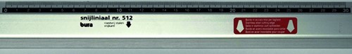 Snijliniaal Bura 512 Antica 30cm aluminium 1 Stuk