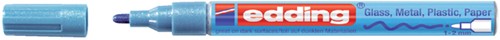 Paintmarker edding 751 oliebasis 1-2mm mtl blauw 1 Stuk