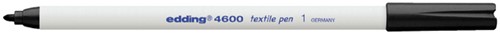 Textielmarker edding 4600 rond 1mm zwart 1 Stuk