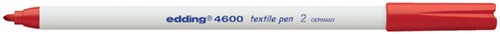 Textielmarker edding 4600 rond 1mm rood 1 Stuk