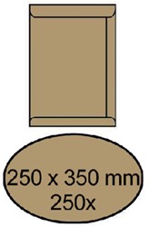 Envelop akte IEZZY 250x350mm zelfklevend 90gr br 250 Stuk