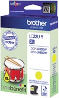Inktcartridge Brother LC-22UY geel 1 Stuk-3