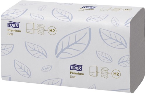 Handdoek Tork H2 Premium 2laags 212x340mm 100288 21 pak-2