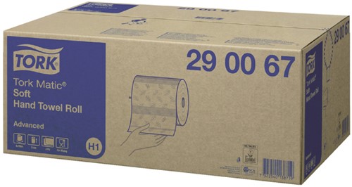 Handdoekrol Tork H1 Advanced 2laags 150m wit 6 Rol-1