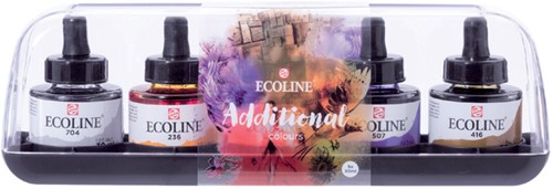 Inkt Talens Ecoline pipet additional set 5 ass 5 Stuk