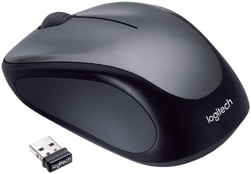 Muis Logitech optical M235 Notebook drl grijs 1 Stuk