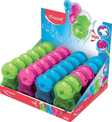 Puntenslijper Maped Loopy 1gaats display 24st 24 Stuk