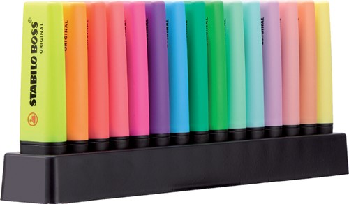 Markeerstift STABILO BOSS bureauset 70/15 15st ass 15 Stuk-2