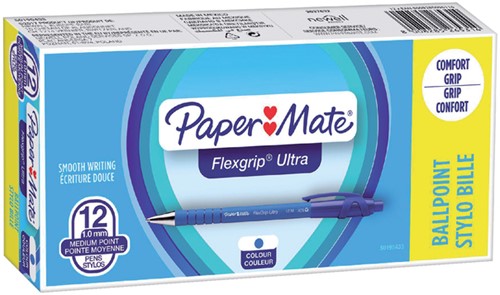 Balpen Papermate Flexgrip Ultra M blauw 1 Stuk-2