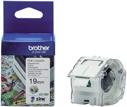 LETTERTAPE BROTHER P-TOUCH TM 521 9MM BLAUW/ZWART