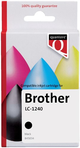 Inktcartridge Quantore Brother Lc-1240 zwart 1 Stuk