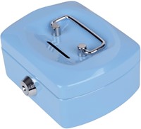 Geldkist Pavo met muntgleuf 125x95x60mm lichtblauw 1 Stuk-2