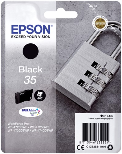 Inktcartridge Epson 35 T3581 zwart 1 Stuk