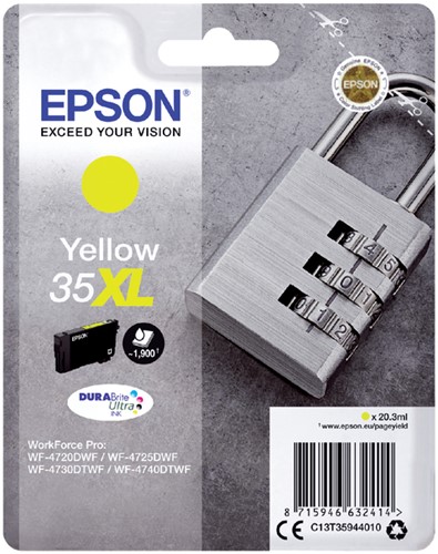 Inktcartridge Epson 35XL T3594 geel 1 Stuk