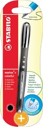 Rollerpen STABILO worker color 2019/46 M blist zw 1 Stuk