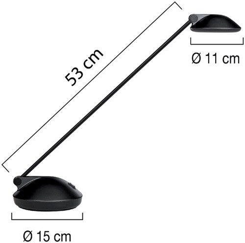 Bureaulamp Unilux Joker led zwart 1 Stuk-2