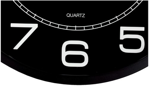 Wandklok Unilux Mega dia 57.5cm zwart 1 Stuk-2