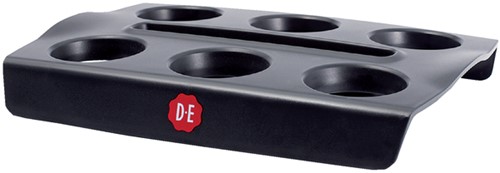 Bekerplateau Douwe Egberts voor 6 bekers zwart 2 Stuk