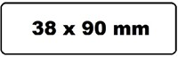 Label Etiket Quantore Dk-11208 38mmx90mm adres wt 400 Stuk-2