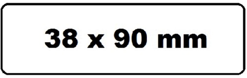 Label Etiket Quantore Dk-11208 38mmx90mm adres wt 400 Stuk-2