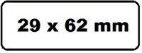 Label Etiket Quantore Dk-11209 29mmx62mm adres wt 800 Stuk-2