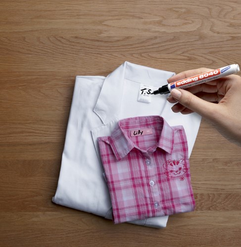 Wasgoedmarker edding 8040 rond 1mm zwart 1 Stuk-3