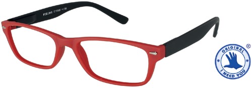 Leesbril I Need You +1.00dpt Feeling rood-zwart 1 Stuk