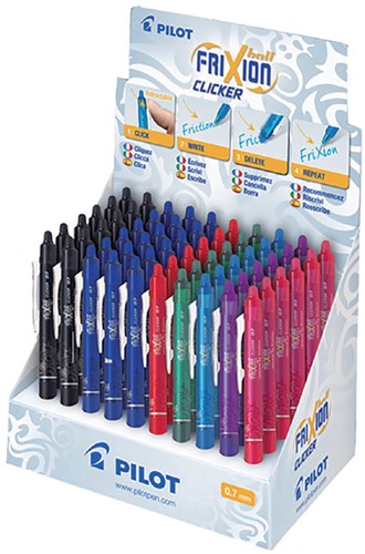 Rollerpen PILOT friXion clicker M assorti 1 Stuk