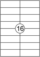 Etiket Avery DP167-100 105x37mm wit 1600stuks 100 Vel-2