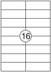 ETIKET RILLSTAB L/I/K 105X37MM 1600ST 100 VEL
