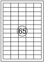 ETIKET RILLSTAB L/I/K 38X21.2MM 6500ST 100 VEL