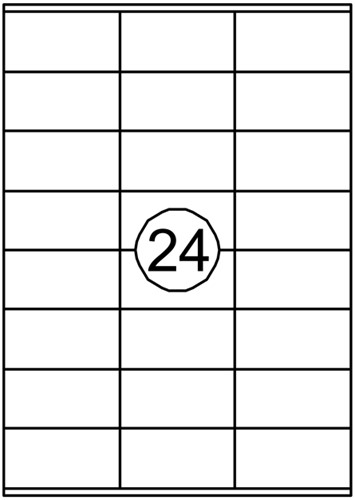 Etiket Avery DP246-100 70x36mm wit 2400st 100 Vel-2