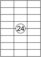 Etiket Avery DP247-100 70x37mm wit 2400stuks 100 Vel-2