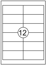 ETIKET RILLSTAB L/I/K 97X42.3MM 1200ST 100 VEL