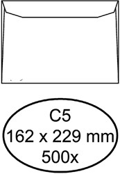 Envelop Quantore bank C5 162x229 80gr wt 500 Stuk