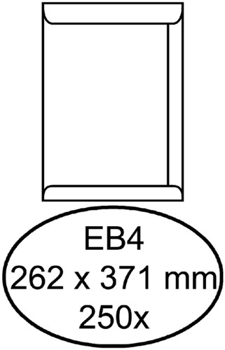 Envelop Quantore akte EB4 262x371 120gr wt 250 Stuk