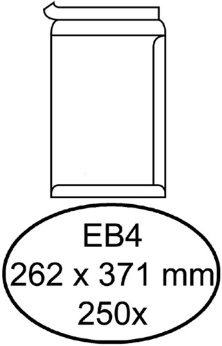Envelop Quantore akte EB4 262x371 zk 120gr wt 250 Stuk