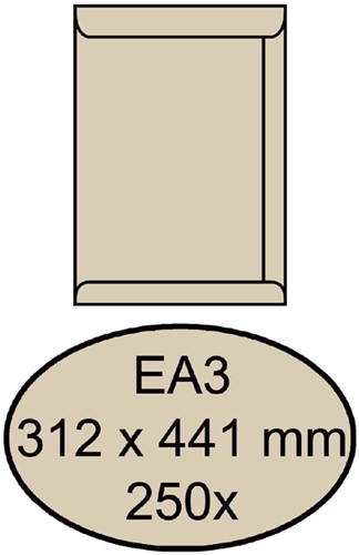 Envelop Quantore akte Ea3 312x441 120gr cremekraft 250 Stuk
