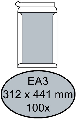 Envelop Quantore bordrug EA3 312x441 zk 120gr wt 100 Stuk