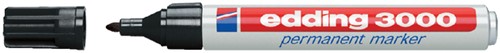 Viltstift edding 3000 rond 1.5-3mm zwart 4 Stuk-2