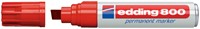 Viltstift edding 800 schuin 4-12mm rood 1 Stuk