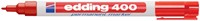Viltstift edding 400 rond 1mm rood 1 Stuk