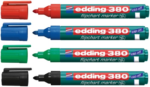 Viltstift edding 380 flipover rond 1.5-3mm groen 1 Stuk-2