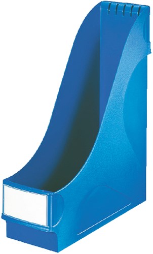 Tijdschriftencassette Leitz extra breed blauw 1 Stuk