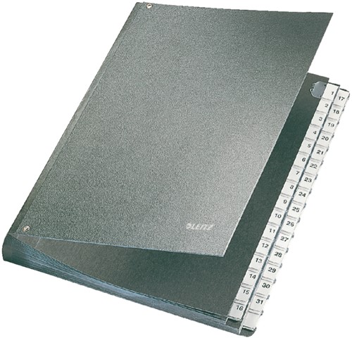 Bureaumap Leitz 1-31 270x354x345mm hardboard zwart 1 Stuk