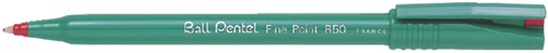 Rollerpen Pentel R50 M rood 1 Stuk