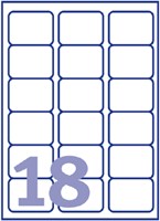 Etiket Avery J8161-10 63.5x46.6mm wit 180st 10 Vel-2