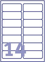 Etiket Avery L7063-20 99.1x38.1mm wit 280stuks 20 Vel-2