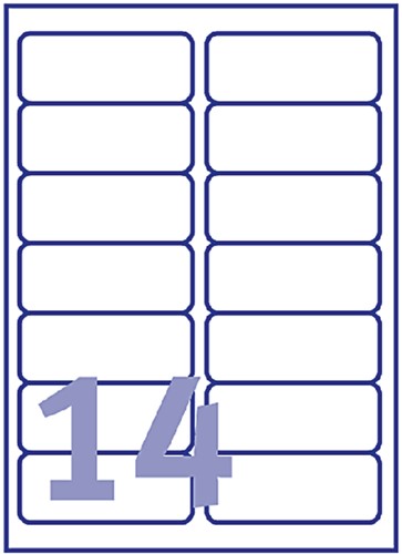 Etiket Avery L7063-20 99.1x38.1mm wit 280stuks 20 Vel-2