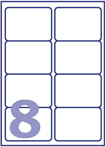 Etiket Avery J8565-25 99.1x67.7mm tr 200st 25 Vel-2